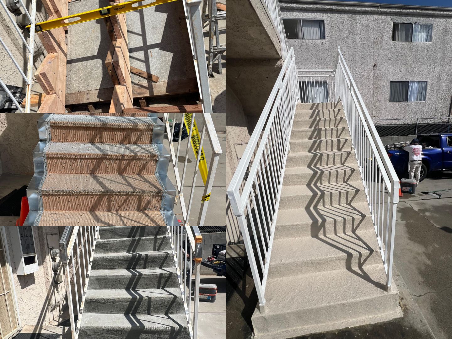 Stairway waterproofing and repair project in Los Angeles